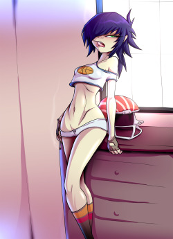 cicada-killer:  Noodle drawing I just did, cause she is cute!