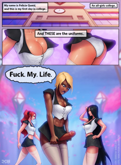 xxxrule34xxxcomicsxxx:  Futanari comic: The College DayArtist: