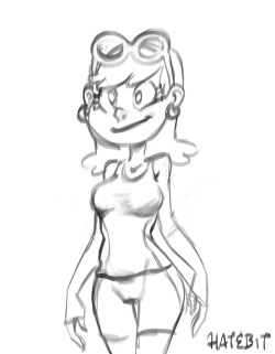 hatbotx:Swimsuit model Leni doodle. <3 <3 <3 <3