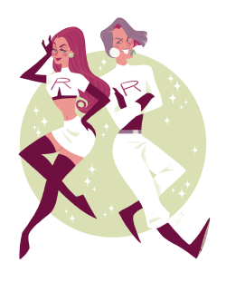 sibyllinesketchblog:  Team Rocket illustration for my new portfolio