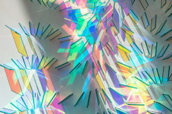 itscolossal:Dichroic Glass Installations by Chris Wood Reflect