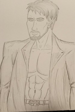 David as a Vampire Hero Sketch