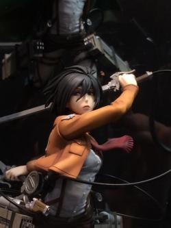 Close-ups of Union Creative’s painted Mikasa figure, which