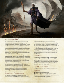 dnd-5e-homebrew:  MTG Planeswalker class by DersitePhantomRest