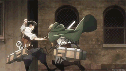  Erwin vs. Levi in the first “A Choice with No Regrets”