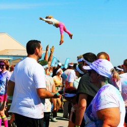 “Inflight” Color Fun Run 2013 in Austin, Tx. Photo