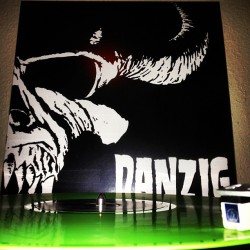 vinylpsyched:  1/100 pressed on green vinyl #danzig #misfits