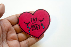 littlealienproducts:  Cry Baby Patch sold by Danny Brito