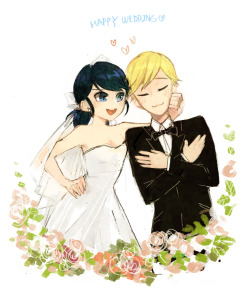 gamnamu:  miraculous ladybugadrinette wedding :D! 