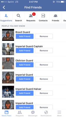 mugibaby:  Why the fuck is my Suggested Friends full of Imperial