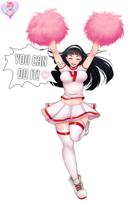 Finished Yukiko in a cheerleader outfit from Persona 4 for SaprwinHi-Res