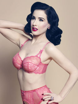 suicideblonde:  Dita Von Teese in her Von Follies lingerie collection