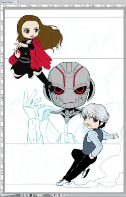 eikuuhyoart:  Got both the Maximoff twins inked and basic colors