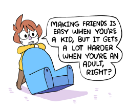 pettypia:  owlturdcomix:  How to make friends as an adult.image