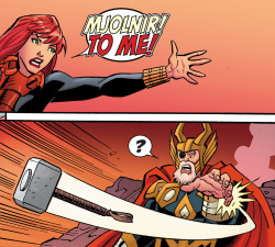 enscenic:  why-i-love-comics:  Avengers Vs. Infinity #1 - “Might