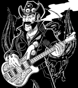  Lemmy Kilmister died two years ago today, so I thought it would