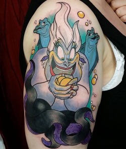 fuckyeahtattoos:  Tattoo by Paula Castle at Nevermore Tattoo