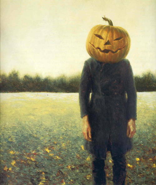 Jamie Wyeth.Â Pumpkinhead - Self-Portrait.Â 1972.