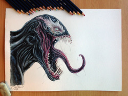 yepsir:  Venom Drawing by AtomiccircuS