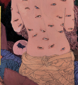 edible-emotions-blog:a detail shot from my painting "Fever