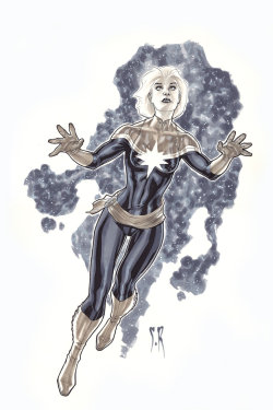 thehappysorceress:  Captain Marvel by Stephane Roux 
