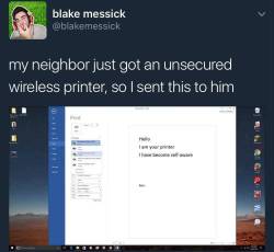 masterofivy:  rittie:  libertarian-lady: Sweet, free printer