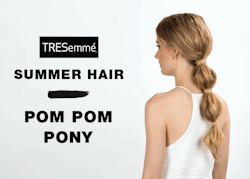 tresemme:  Three cheers for a Pom Pom Pony on a hot day! Perfectly
