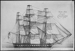 njnavyguy:  On this day in Navy history: 1853 - The frigate Constitution,