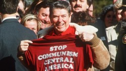 1 - Ronald Reagan in 19862 - Contras at prayer in 1989SANDINISTA