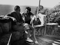 napolinostalgia:Luchino Visconti e Helmut Berger ad Ischia, nella