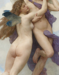 greuze:  William Adolphe Bouguereau, L’Amour et Psyche (Detail),