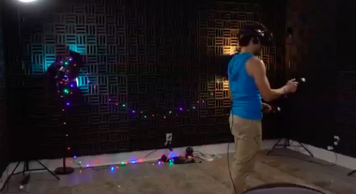 carpe21noctem:  Why are his lights blue and orange (red) i dont fucken trust u boiFrom marks livestream “Vive Virtual Reality Games LIVE”  wuh… WHAT?! You even CLEARLY SAID that it’s not red. It’s ORANGE!! What are you not gonna trust