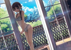 5 nenme no houkago kantoku bra cleavage landscape lingerie pantsu