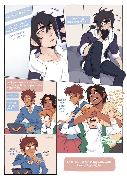 VR/college AU part 5!now with more sassy Keith 😌👌 enjoy!