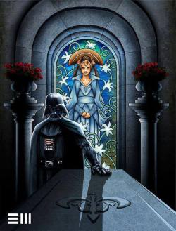 Darth Vader at Amidala’s tomb.