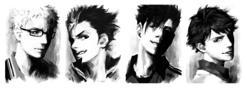 penguinfrontier: Haikyuu!! Doodle 2 I couldnâ€™t sleep last night so I doodle again. Hope you like it. 