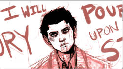 Going to finish this up tomorrow. Cas is looking a little creepy…o_o;