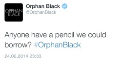 Once again, Orphan Black official twitter is the best and you