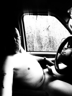 Nude on the road!