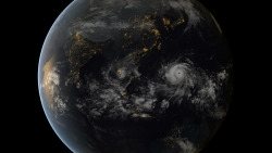 spaceexp:  Typhoon Haiyan approaching the Philippines (13:00