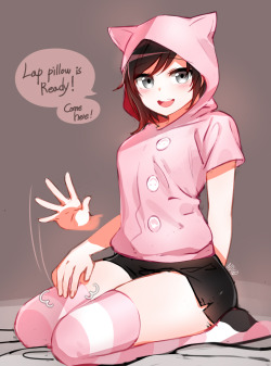 ndgd69:  27_RWBY - Cat Ruby’s lap pillow RUBY ROSE 