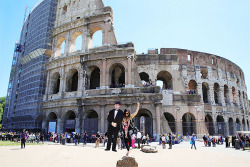 ryanpanos:  Girl Travels Europe with Cardboard Cutout of Late