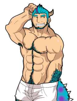 rhimeslex:  Sulley Gijinka recolored I just re-watched Monsters