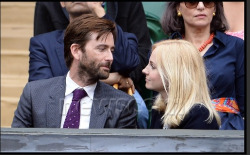 david-tennant-allons-y:  David and Georgia at Wimbledon. 