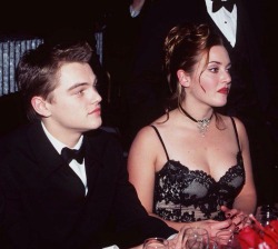 90sryder: Kate Winslet and Leonardo DiCaprio at the 55th Annual