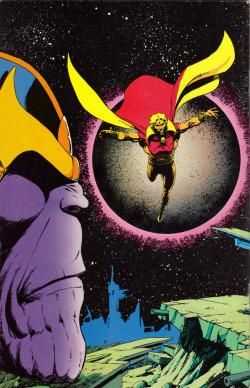 Page from Warlock No.3 (Marvel Comics, 1982). Art by Jim Starlin.From