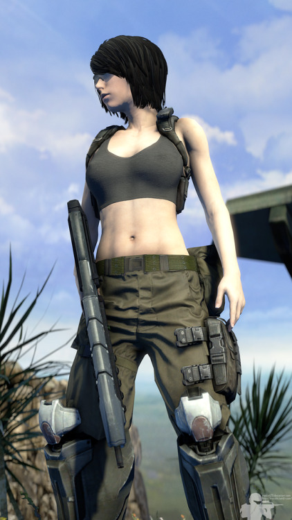 bravo44: I wasn’t done with my waifu’s poses for the day so I decided to put her in her FOB gear and take her for a stroll with her Tier 1 NAVSPECWAR hubby.  Special thanks to @zahalgirls for the many stunning images of drop dead gorgeous women with