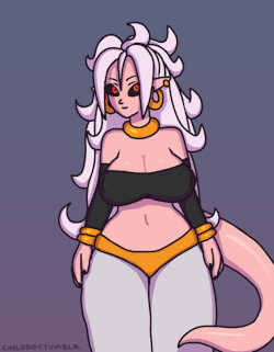 ninsegado91:  chelodoy: Majin Android 21 comission for  @pasteller4