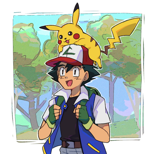 mahou2d:  Thank you Ash and Pikachu. It was because of Pokémon