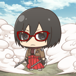 Design your own chimi chara for Shingeki no Kyojin!(These Mikasa